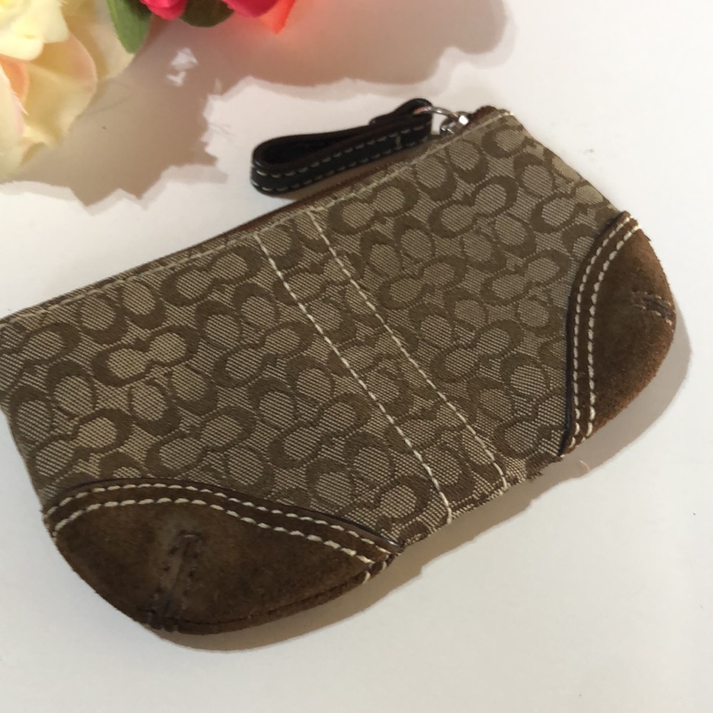 Coach Soho Mini Signature Small coin purse coach brown change purse 2000s - Picture 16 of 16